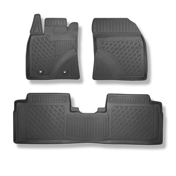 Tappetini Auto in TPE compatibili con Toyota Avensis III Berlina (01.2009-....) - tappeti auto neri