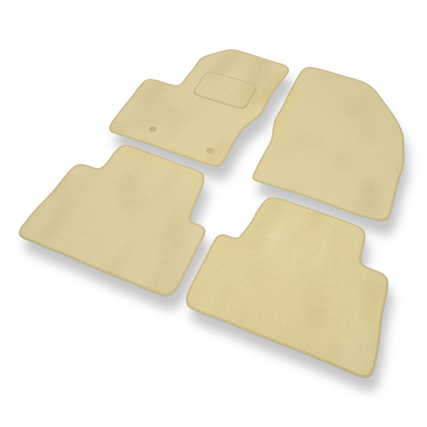Premium tappetini auto in velluto compatibili con Ford C-Max I Monovolume (2003-2010) - tappeti auto beige