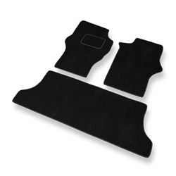 Premium tappetini auto in velluto compatibili con Mitsubishi L400 (1994-2007) - tappeti auto nero