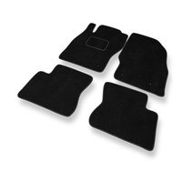 Premium tappetini auto in velluto compatibili con Opel Corsa E (2014-2019) - tappeti auto nero