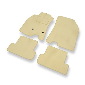 Premium tappetini auto in velluto compatibili con Renault Megane III (2008-2016) - tappeti auto beige