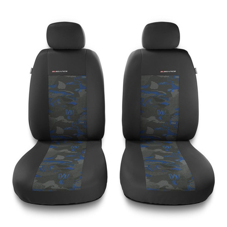 Coprisedili compatibili con Jeep Renegade (2014-....) - fodere sedili universali - set coprisedili auto - 2UNE-BL