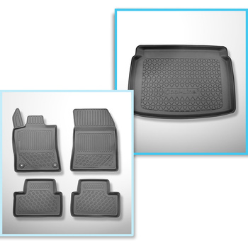 Completo di tappetini e tappetino per bagagliaio TPE per: Opel Astra L (VI) 01.2