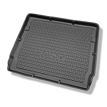 Vasca baule compatibile con Peugeot 5008 I Monovolume (05.2009-06.2017) - 5/7 posti; sedili 3a fila abbassati - tappetino per bagagliaio - tappeto bagagliaio per auto