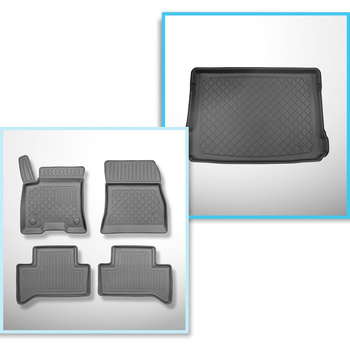 Completo di tappetini e tappetino per bagagliaio TPE per: Mercedes-Benz EQA H243