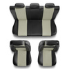 Coprisedili compatibili con Alfa Romeo 156 I, II (1997-2007) - fodere sedili universali - set coprisedili auto - XL-BE