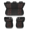 Coprisedili compatibili con Land Rover Freelander I, II (1998-2014) - fodere sedili universali - set coprisedili auto - UNE-RD