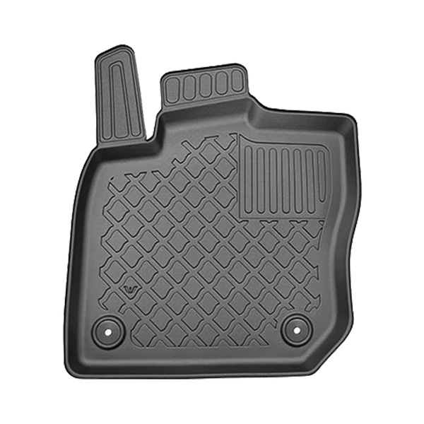 Tappetini Auto in TPE compatibili con Skoda Kodiaq II SUV (12.2023-....) - senza la terza fila di sedili - tappeti auto neri