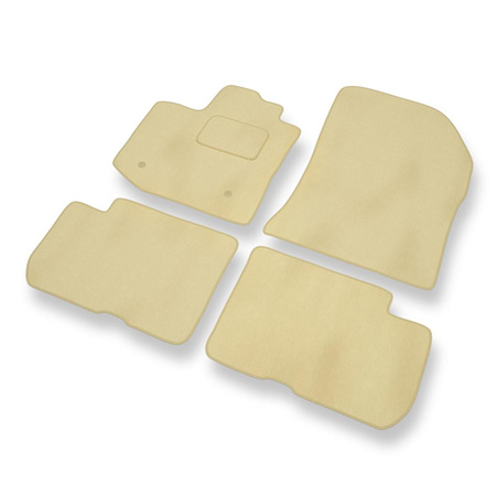 Premium tappetini auto in velluto compatibili con Dacia Dokker (2012-2021) - tappeti auto beige
