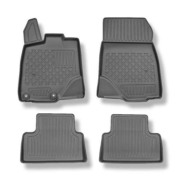 Tappetini Auto in TPE compatibili con Peugeot 3008 III Hybrid (mild hybrid) SUV (04.2024-....) - tappeti auto neri