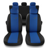 Coprisedili compatibili con Ford Fiesta MK3, MK4 (1989-1999) - fodere sedili universali - set coprisedili auto - X.R-BL