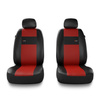 Coprisedili anteriori compatibili con Citroen C3 I, II, III (2002-2019) - fodere sedili universali - set coprisedili auto - 2XL-RD