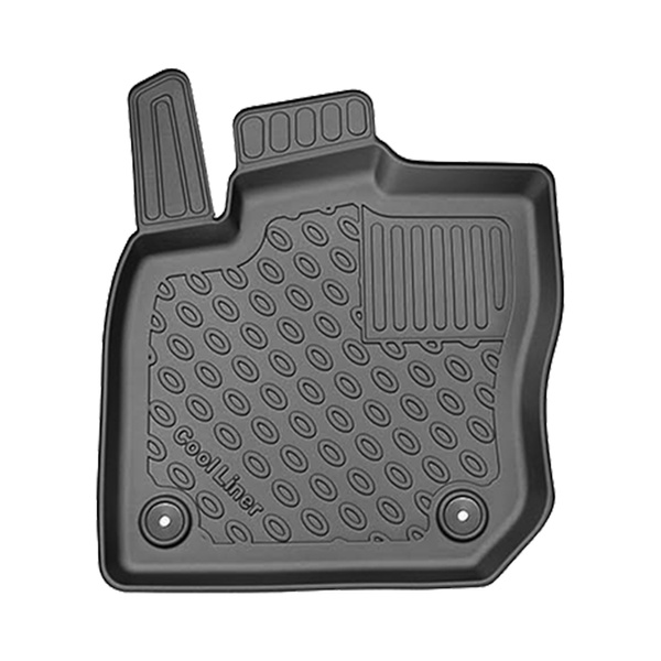 Tappetini Auto in TPE compatibili con Skoda Kodiaq II SUV (12.2023-....) - senza la terza fila di sedili - tappeti auto neri