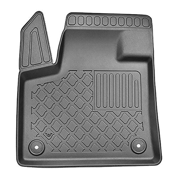 Completo di tappetini e tappetino per bagagliaio TPE per: Peugeot 3008 II Hybrid 09.2019-11.2023 (SUV) - senza Hi-Fi-System FOCAL