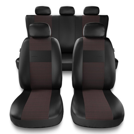 Coprisedili compatibili con BMW X4 G01, G02 (2014-2019) - fodere sedili universali - set coprisedili auto - EXL-5