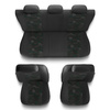 Coprisedili compatibili con Citroen C3 Aircross I, II (2017-....) - fodere sedili universali - set coprisedili auto - UNE-GR