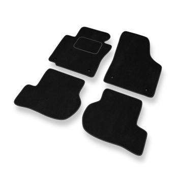 Premium tappetini auto in velluto compatibili con Volkswagen Scirocco III (2008-2014) - tappeti auto nero
