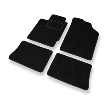Premium tappetini auto in velluto compatibili con Renault Thalia I (2001-2008) - tappeti auto nero
