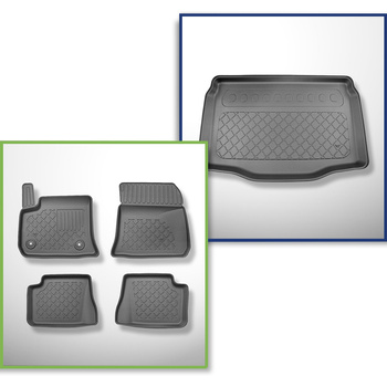 Completo di tappetini e tappetino per bagagliaio TPE per: Fiat 600e 09.2023-....