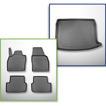Completo di tappetini e tappetino per bagagliaio TPE per: Volkswagen Taigo 09.20