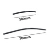 Spazzole tergicristallo anteriori compatibili con Ford Tourneo Courier Van (04.2014-....) - tergicristalli auto - lame tergilunotto - spazzole piatte
