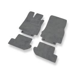 Premium tappetini auto in velluto compatibili con Mercedes-Benz CL W215 (1999-2006) - tappeti auto grigio