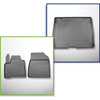 Completo di tappetini e tappetino per bagagliaio TPE per: Mercedes-Benz Citan W420 10.2021-.... (Tourer) - 5 posti; interasse corto; non per la versione elettrica