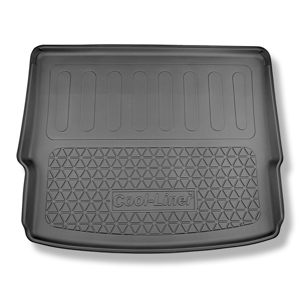 Vasca baule compatibile con Nissan X-Trail IV (T33) e-Power SUV (09.2022-....) - 5 sedili; bagagliaio superiore ( per piano di carico regolabile) - tappetino per bagagliaio - tappeto bagagliaio per auto