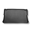 Vasca baule compatibile con Renault Trafic III Van (09.2014-....) - versione corta (short); versione autovettura per trasporto di persone (station wagon/tour); dietro la 3a fila di sedili; sedili non scorrevoli, montati su ganci - tappetino per bagagliaio