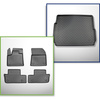 Completo di tappetini e tappetino per bagagliaio TPE per: Peugeot 3008 II Hybrid 09.2019-11.2023 (SUV) - con Hi-Fi-System FOCAL