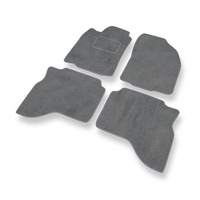 Premium tappetini auto in velluto compatibili con Mitsubishi Pajero Sport I (1996-2008) - tappeti auto grigio