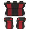 Coprisedili compatibili con Alfa Romeo 166 I, II, III (1998-2007) - fodere sedili universali - set coprisedili auto - RSL-RD