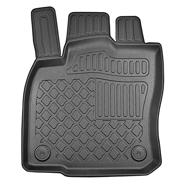 Completo di tappetini e tappetino per bagagliaio TPE per: Volkswagen T-Roc 12.2017-.... (SUV) - bagagliaio superiore; pavimento mobile nella posizione più alta