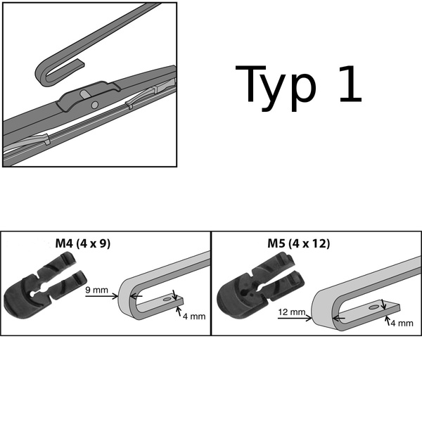 Spazzole tergicristallo anteriori compatibili con Renault Premium Camion (1996-2014) - tergicristalli auto - lame tergilunotto - spazzole standard
