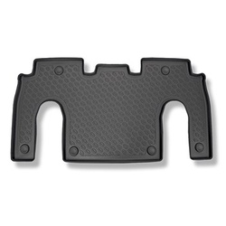 Tappetini Auto in TPE compatibili con Tesla Model X SUV (10.2016-....) - 6 posti; II fila - tappeti auto neri