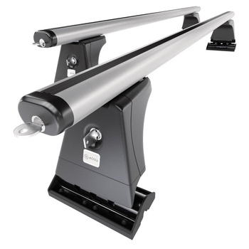 Barre portatutto in alluminio compatibili con BMW 3 E46 Compact (2001-2004) - con punti di fissaggio di serie - portapacchi auto colore argento - portabagagli barre da tetto