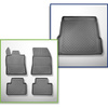 Completo di tappetini e tappetino per bagagliaio TPE per: Opel Astra L (VI) 01.2022-.... (Sports Tourer) - senza pavimento mobile del bagagliaio (Flex Floor); no per Plug-in Hybrid