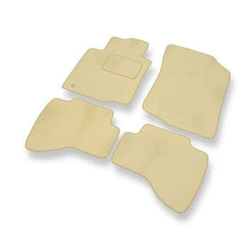 Premium tappetini auto in velluto compatibili con Toyota Aygo I (2005-2014) - tappeti auto beige