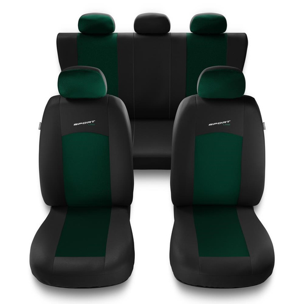 Coprisedili compatibili con Mazda 3 I, II, III, IV (2003-....) - fodere sedili universali - set coprisedili auto - S-GR