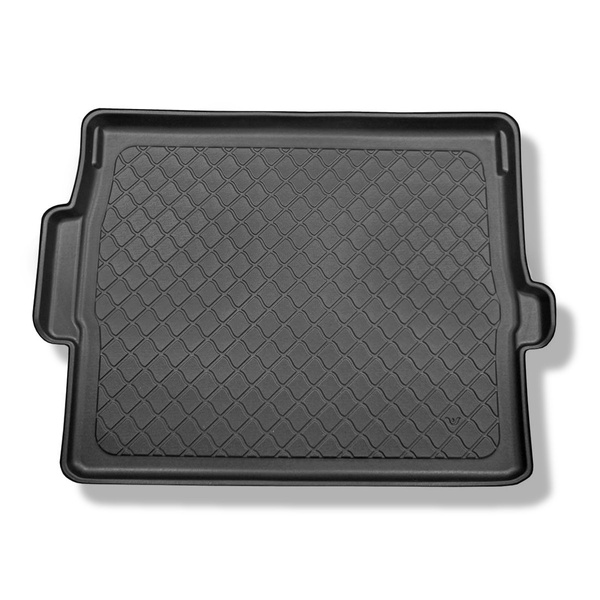 Vasca baule compatibile con Peugeot 3008 II SUV (11.2016-....) - vano superiore (piano di carico piatto); piano di carico regolabile in posizione più alta; non per versione ibrida - tappetino per bagagliaio - tappeto bagagliaio per auto