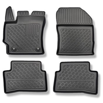 Tappetini Auto in TPE compatibili con Toyota Corolla XII E210 Hatchback (02.2019-....) - anche per la versione ibrida - tappeti auto neri