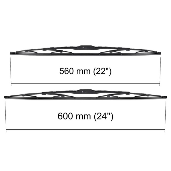 Spazzole tergicristallo anteriori compatibili con Honda Odyssey Monovolume (03.2000-2010) - tergicristalli auto - lame tergilunotto - spazzole standard
