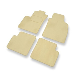 Premium tappetini auto in velluto compatibili con Ford KA II (2008-2016) - tappeti auto beige