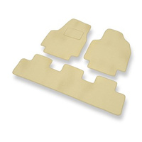 Premium tappetini auto in velluto compatibili con Citroen Jumpy I (1995-2007) - tappeti auto beige