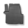 Completo di tappetini e tappetino per bagagliaio TPE PREMIUM per: Fiat Talento L2 Van (2016-....) - versione autovettura per trasporto di persone (station wagon/tour); dietro la 3a fila di sedili; versione lunga (Long); sedili non scorrevoli, montati su g