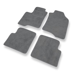 Premium tappetini auto in velluto compatibili con Fiat Panda III (2012-....) - tappeti auto grigio
