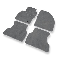 Premium tappetini auto in velluto compatibili con Ford Focus II (2005-2010) - tappeti auto grigio