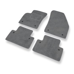 Premium tappetini auto in velluto compatibili con Volvo V50 I (2004-2012) - tappeti auto grigio