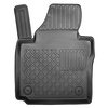Completo di tappetini e tappetino per bagagliaio TPE per: Volkswagen Caddy IV Maxi 10.2007-10.2020 (Van) - Trendline, Comfortline, Highline; 5 posti; senza terza fila