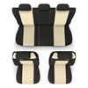 Coprisedili compatibili con Alfa Romeo 166 I, II, III (1998-2007) - fodere sedili universali - set coprisedili auto - RSL-BE